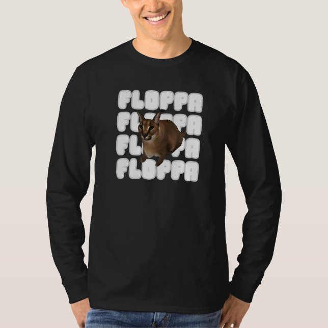 T-shirt Big Floppa Mat Chat (Devant)
