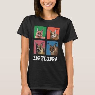 T-shirt Big Floppa Mème chat mignon Caracal Cat boîte de c