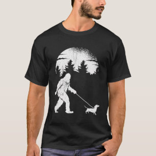 T-shirt Big Foot Dachshund Marcher Maîtresse Chien
