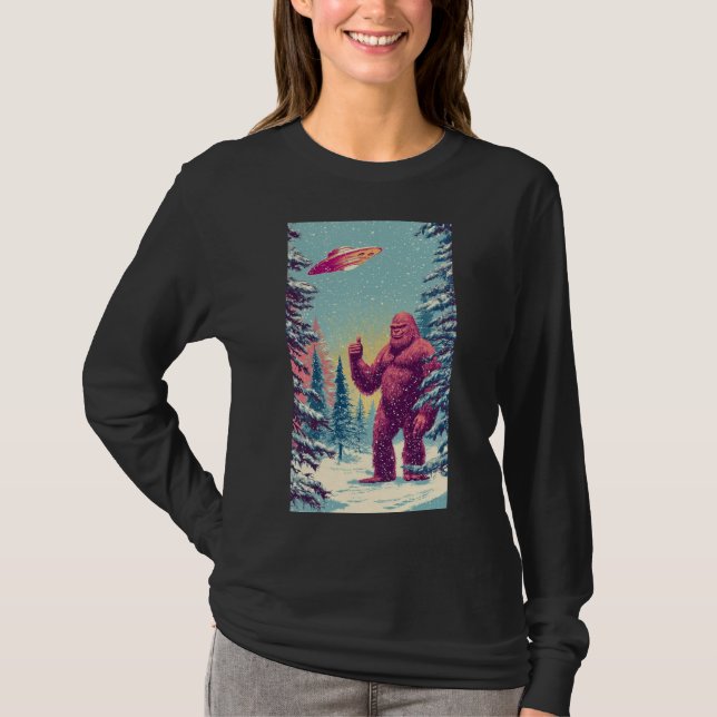 T-Shirt BIG FOOT ET UFO (Devant)