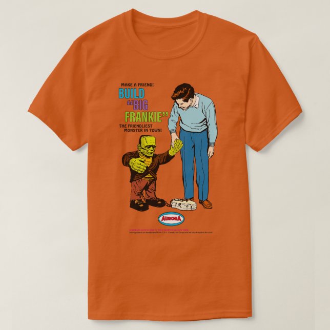 T-shirt Big Frankie Comic Book Ad Light (Design devant)