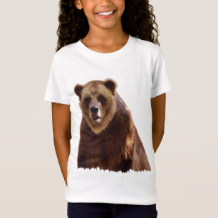 T-Shirt Big Grizzly Bear Wildlife Art Cadeau