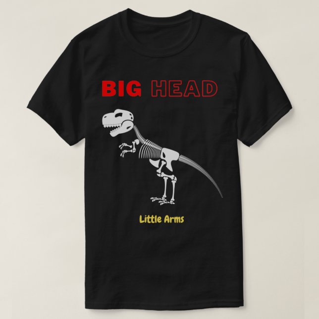 T-shirt Big Head Little Arms Trex (Design devant)