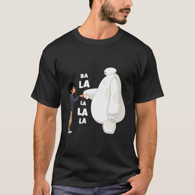T-shirt Big Hero 6 Fist Bump Ba La La La (Devant)