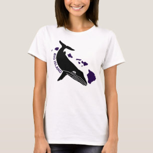 T-shirt Big Island - Hawaii Purple Islands Humpback T-Shir