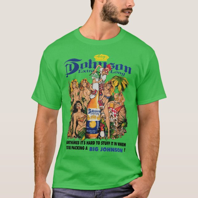 T-shirt Big Johnson Imprimé Dos Unisexe fille rétro (Devant)