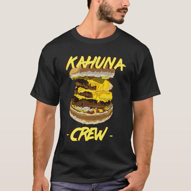 T-shirt Big Kahuna Burger Crew Chest Print  for Men & Wome (Devant)