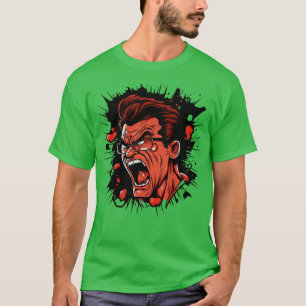 T-shirt Big Mouth Maury Rage Angry Red One