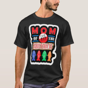 T-shirt Big One Pêche Thème Maman Du Fils D'Anniversaire