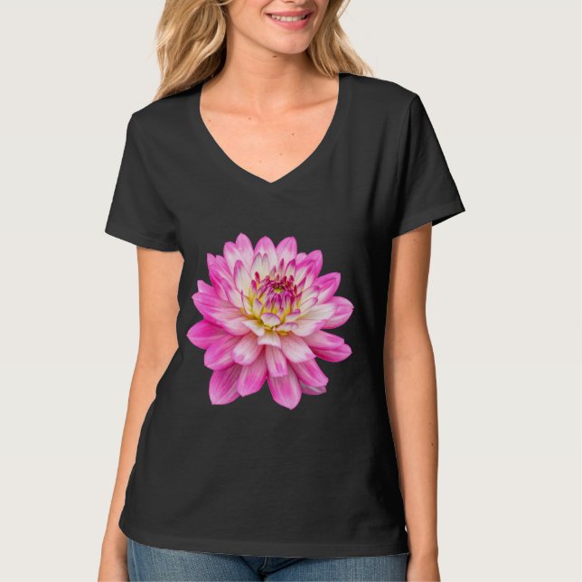 T-Shirt Big Pink Dahlia (Devant)