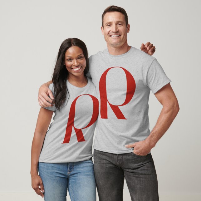 T-shirt Big R : Jeanne Moderno Lettres (Unisexe)