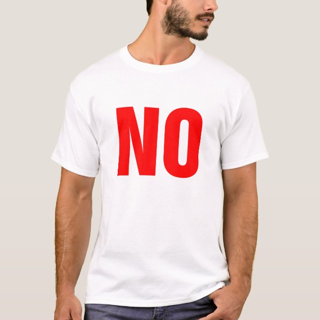 T-shirt Big Red NO (Devant)