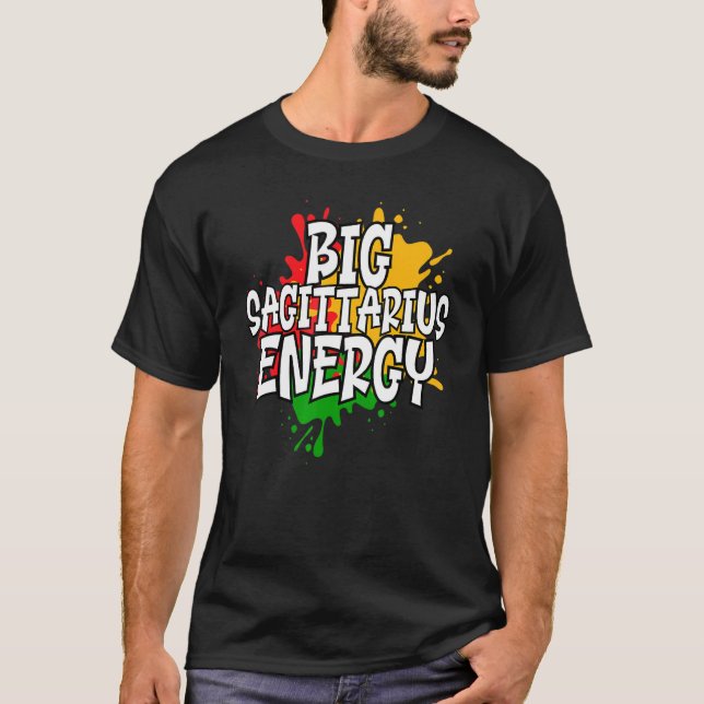 T-shirt Big Sagittarius Zodiac Energy (Devant)