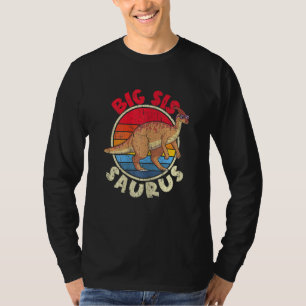 T-shirt Big Sis Saurus I Parasaurolophus I Famille Corresp