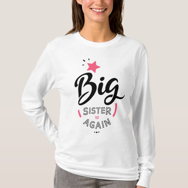 T-shirt Big sister again (Devant)