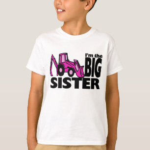 T-shirt Big Sister Backhoe