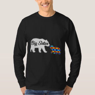 T-shirt Big Sister Bear Sensibilisation sur l'autisme Supp