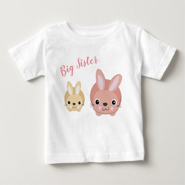 T-shirt Big Sister Toddler (Devant)