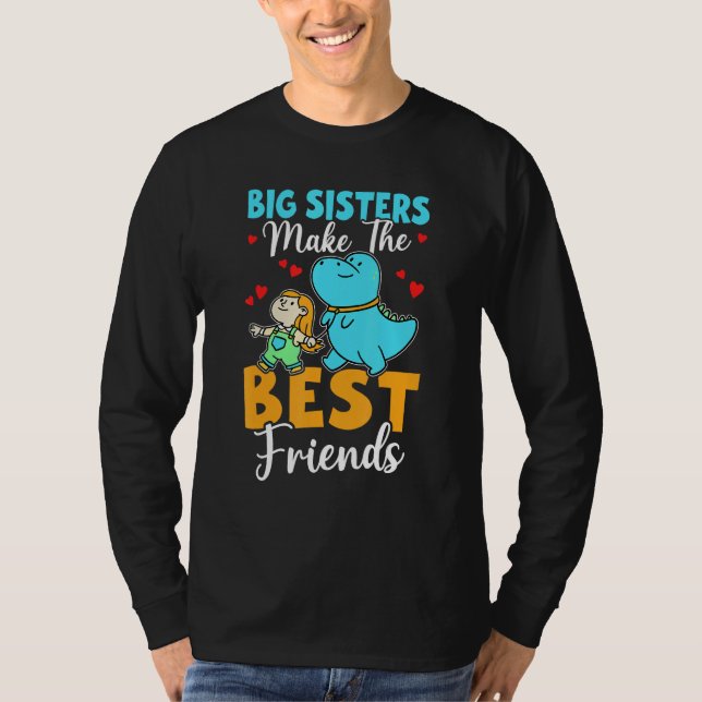 T-shirt Big Sisters Make The Best Friends For Girls (Devant)