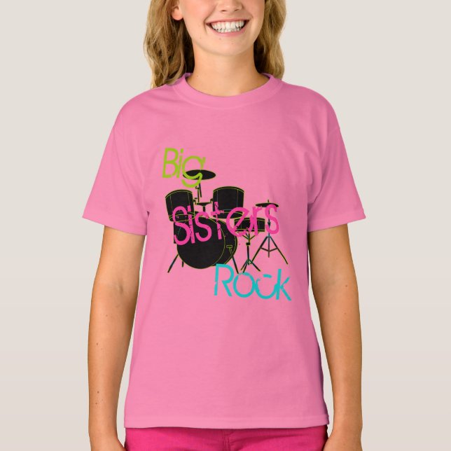 T-shirt Big Sisters Rock (Devant)
