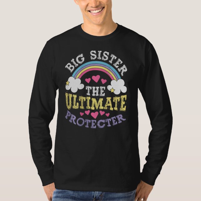 T-shirt Big Sisters The Ultimate Protectors Backprint Big  (Devant)