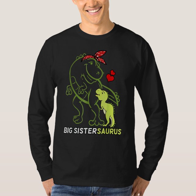 T-shirt Big Sistersaurus Soeur Dinosaur Bébé Fête des mère (Devant)