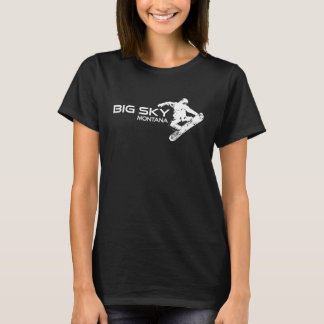 T-shirt Big Sky Montana Snowboardeur