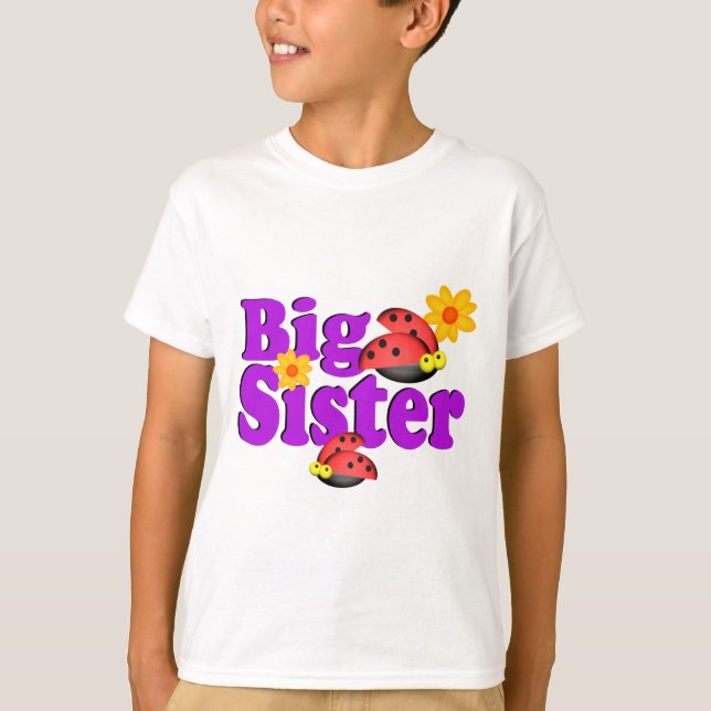 T-shirt Big Soeur Ladybug (Devant)