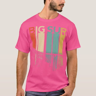 T-shirt Big Sur California Beach Côte Centrale Fores Rétro