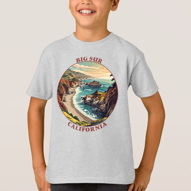 T-shirt Big Sur Californie USA (Devant)