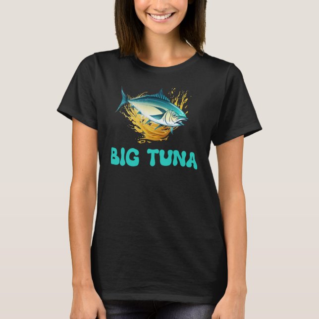 T-shirt Big Tuna Fish Deep Sea Fishing Love Atlantic Giant (Devant)