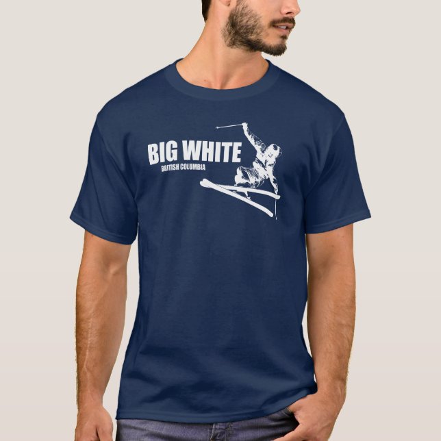 T-shirt Big White Skier Colombie-Britannique (Devant)