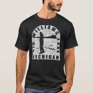 T-shirt Big Williams Lake Ice Fishing Michigan