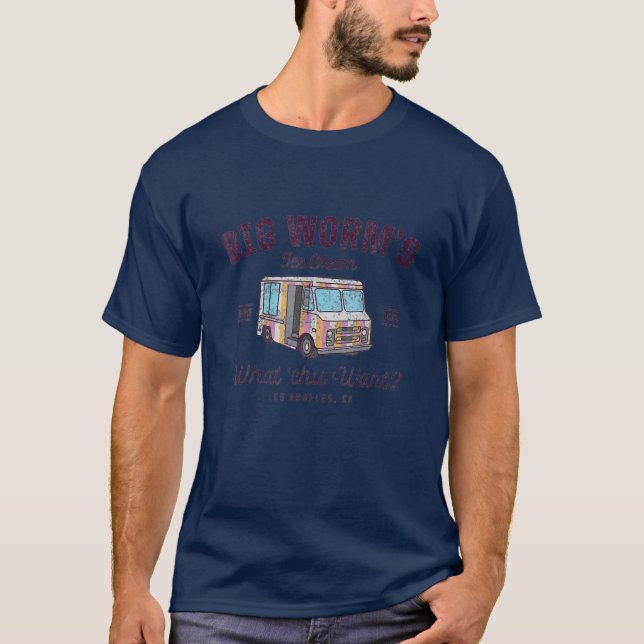 T-shirt Big Worm S Glace Cream Ce Que Chu Veut (Devant)