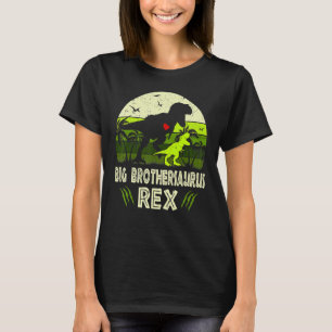 T-shirt Bigbrosaurus Rex Dinosaur Big Bro Saurus Brother F