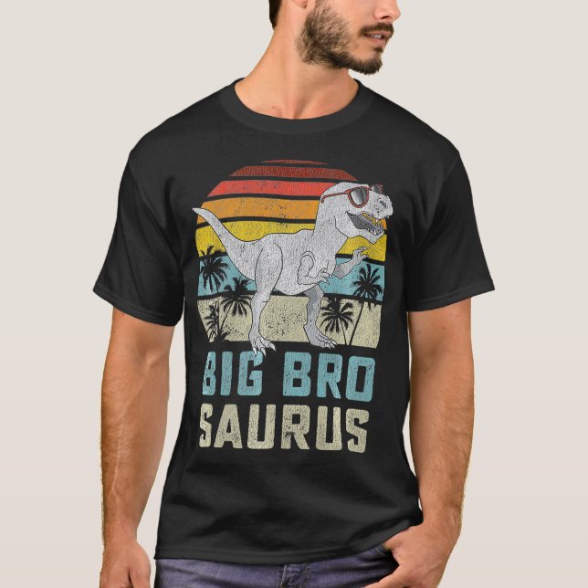 T-shirt Bigbrosaurus T Re Dinosaur Big Bro Saurus Brother (Devant)