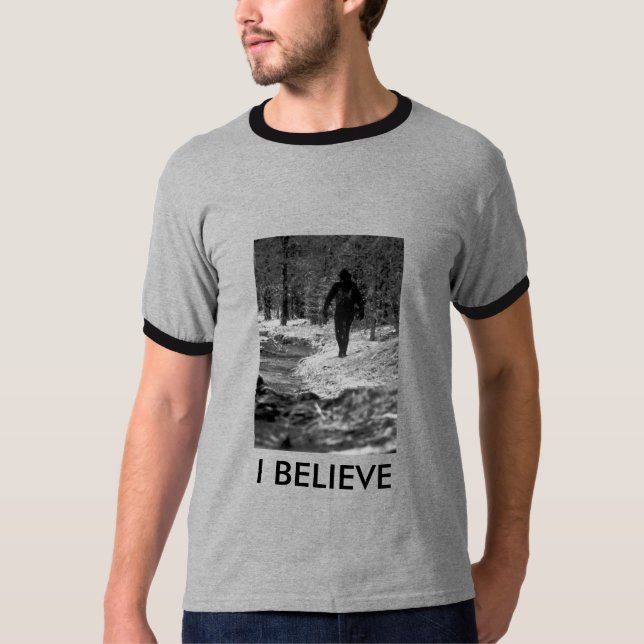 T-shirt Bigfoot 2, JE CROIS - customisé (Devant)