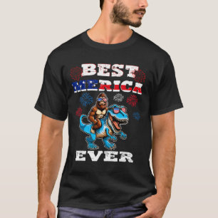 T-shirt Bigfoot 4 juillet 1776 Garçons Drapeau Américain H
