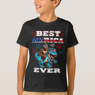 T-shirt Bigfoot 4 juillet 1776 Garçons Drapeau Américain H