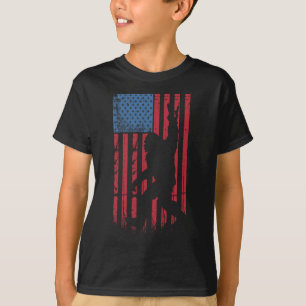 T-shirt Bigfoot 4 juillet drôle Bigfoot Américain Usa Fla