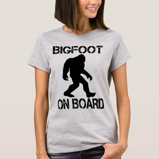 T-shirt Bigfoot à bord Funny Bigfoot (Devant)