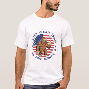 T-shirt Bigfoot Américain Uni Contre Trump