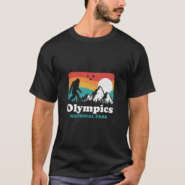 T-shirt Bigfoot Au Parc National Olympique Scoop Aménagé (Devant)