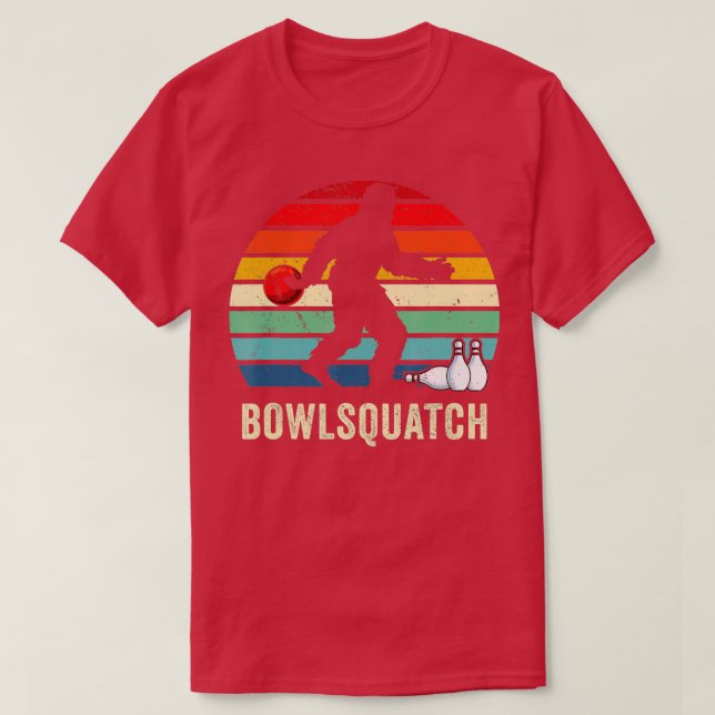 T-shirt Bigfoot Bowling Cadeau Sasquatch Cadeaux Bowler Ba (Design devant)