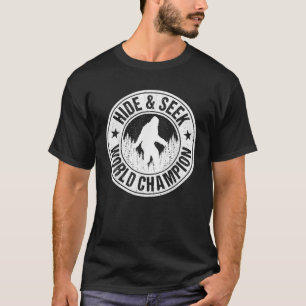 T-shirt Bigfoot Cacher Et Chercher Champion Du Monde Citer