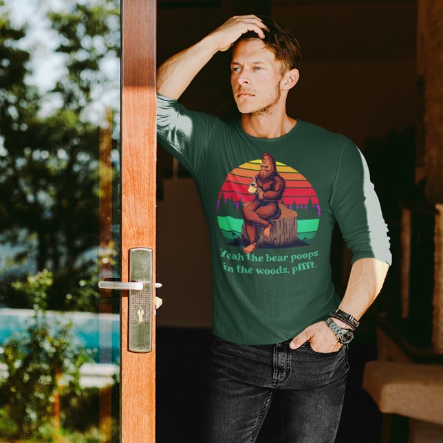 T-shirt Bigfoot Café du matin Paroles de sagesse Poops d'o (Créateur téléchargé)