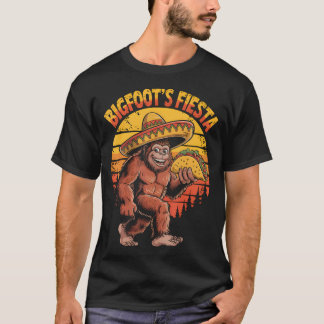 T-shirt Bigfoot Carrying Taco Funny Cinco De Mayo Boys