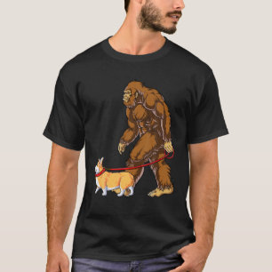 T-shirt Bigfoot Chien Marcher Corgi Garçons Enfants Hommes