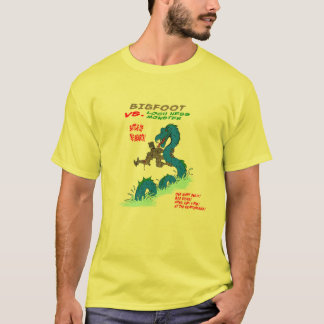 T-shirt Bigfoot CONTRE le monstre de Loch Ness