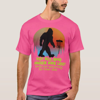 T-shirt Bigfoot Disque Golf Sasquatatch Chain Tosser Funny
